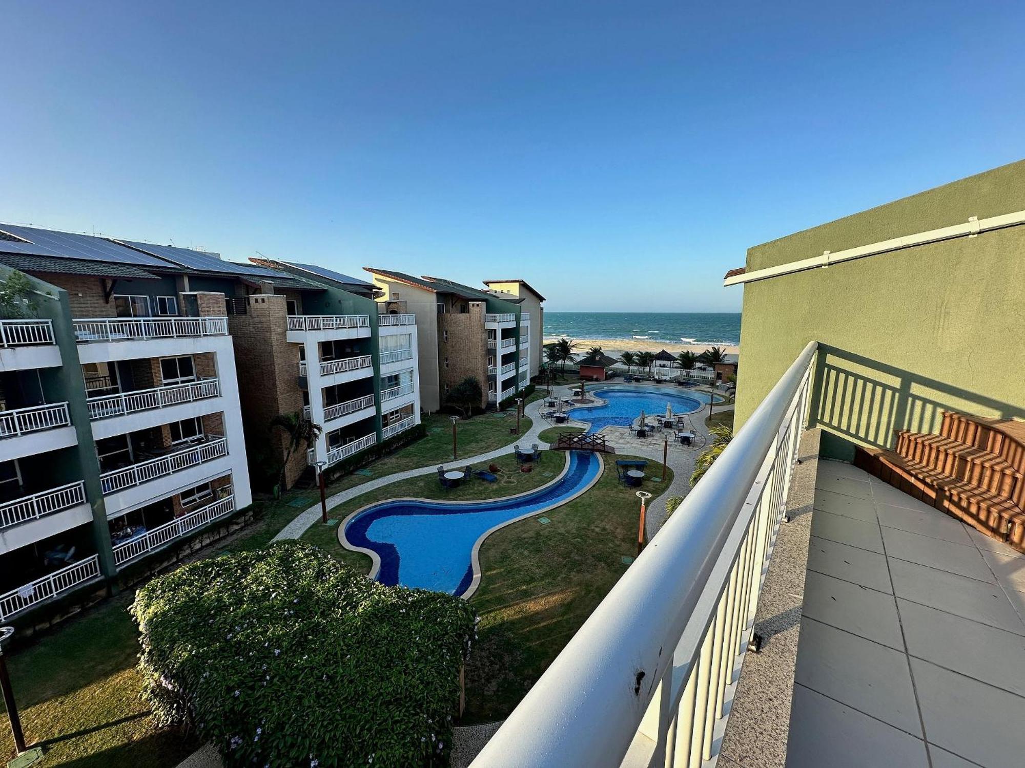 Terramaris - Aptos Vista Mar, Pe Na Areia, Vizinho Ao B Park Aquiraz Kültér fotó